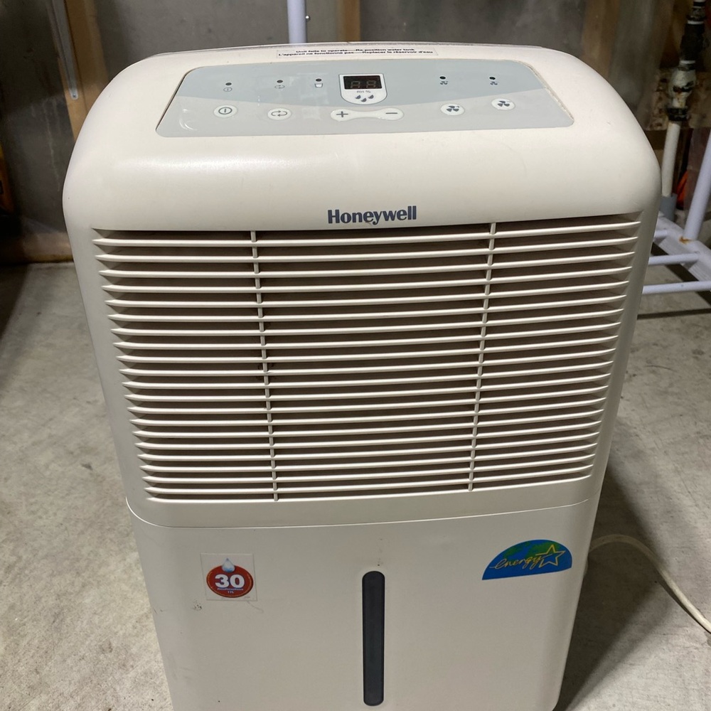 Honeywell White Dehumidifier for Home and Office Spaces